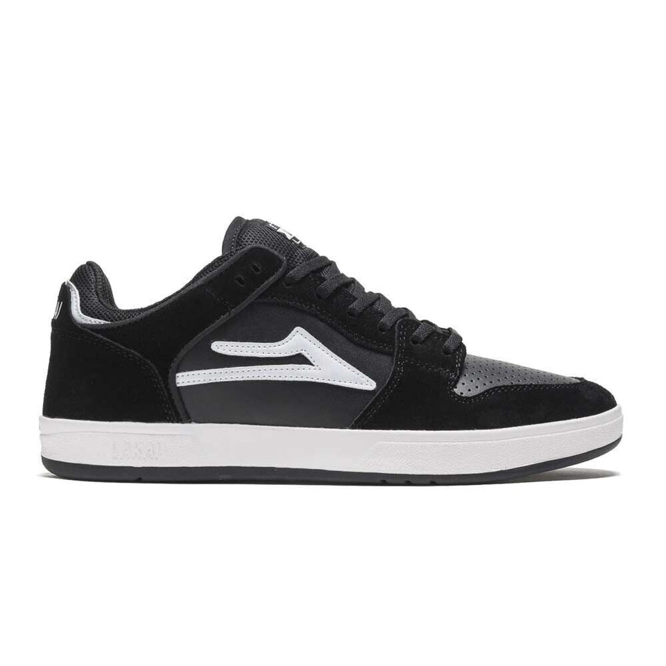 Lakai Telford Low Black White Suede Men's 11.US Skateboarding Shoes