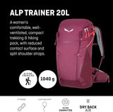 Salewa Alp Trainer 24L Backpack Women Hiking Syrah
