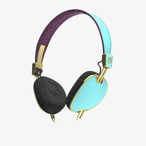 Skullcandy Knockout Teal Blue Headphones.Over-ear Women's