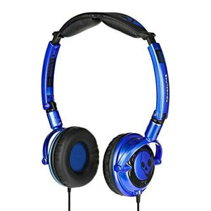 SKULLCANDY LOWRIDER HEADPHONES-BLUE METAL
