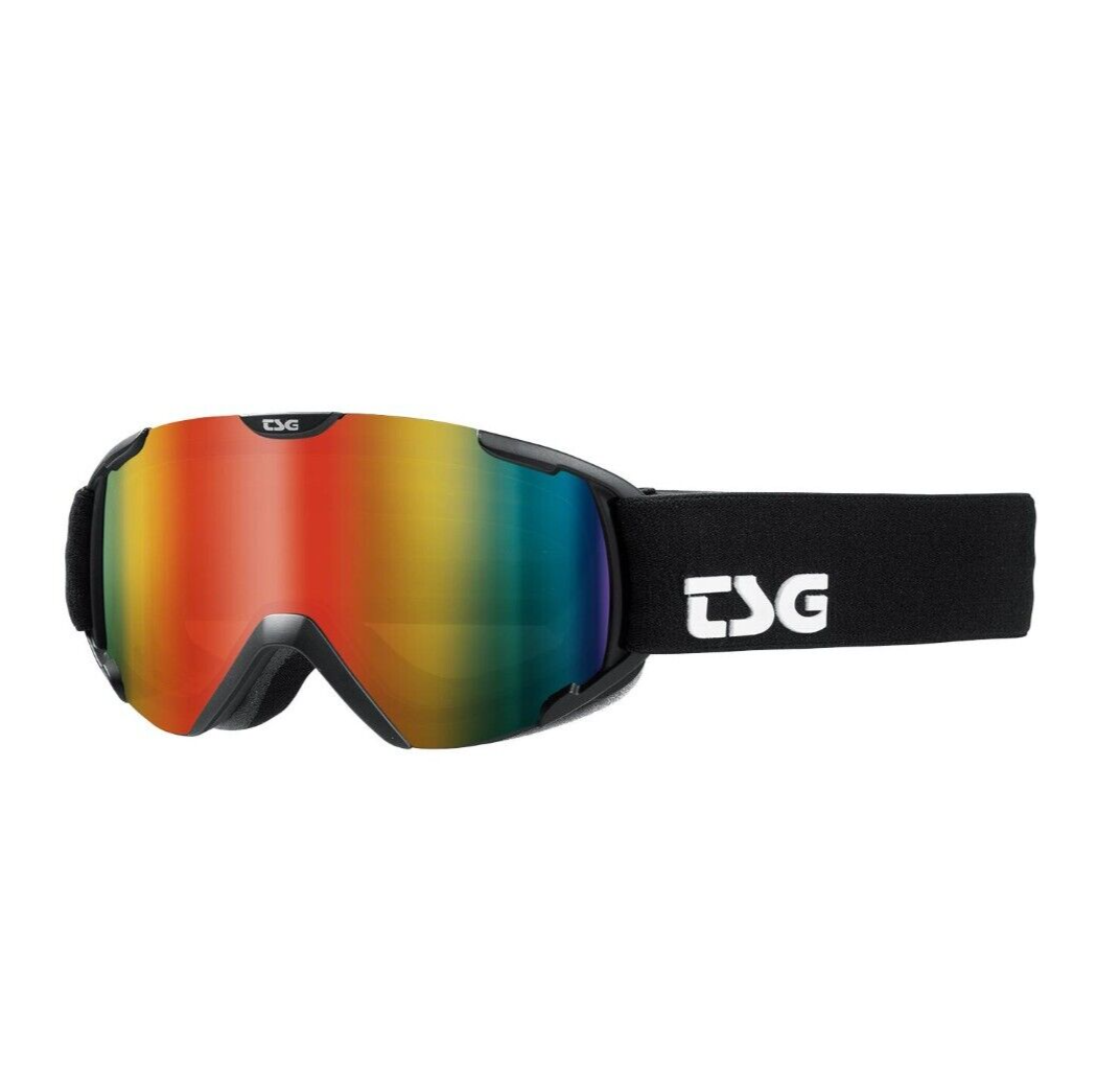 TSG Snowboard Goggle Expect 2.0 Mini solid black/rainbow chrome