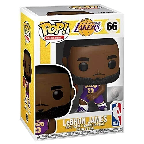 Funko Pop! Basketball: Los Angeles Lakers - LeBron James#66 Vinyl Figure