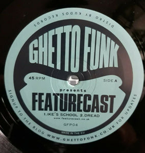 Ghetto Funk Presents : Featurecast. Rare 12" Vinyl