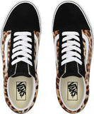 Vans Old Skool Leopard Black White Womens-Size7.5