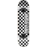 Speed Demons Checkers-Complete Skateboard Black & White 8"