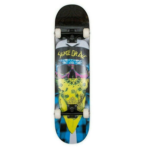 Speed Demons-Skull Mob Blue/Yellow, 7.75-Skate Or Die-Skateboard Complete