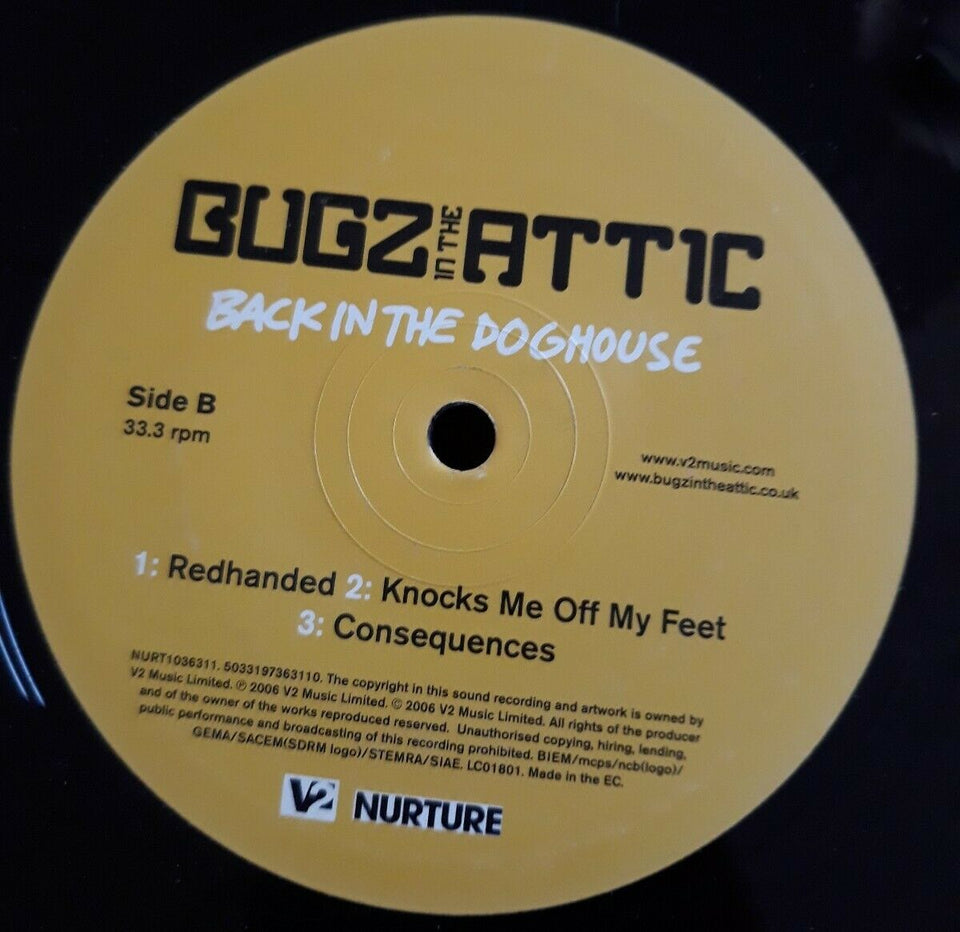 Bugs In The Attic - Back In The Doghouse 2×Vinyl 12" Rare