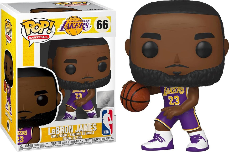 Funko Pop! Basketball: Los Angeles Lakers - LeBron James#66 Vinyl Figure