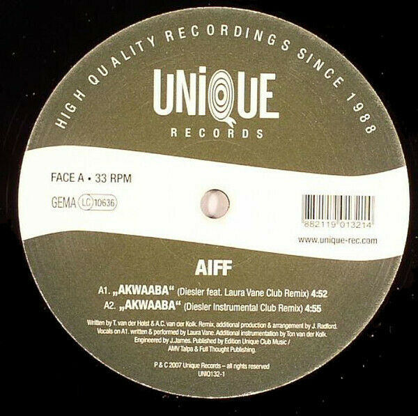 AIFF ‎– Akwaaba . Vinyl 12