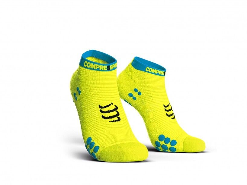 Compressport Pro Racing Socks V3 Run Low Fluo Yellow