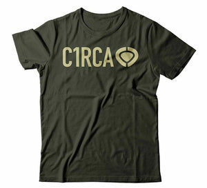 C1RCA DIN ICON MILITARY GREEN T-SHIRT-MENS LARGE