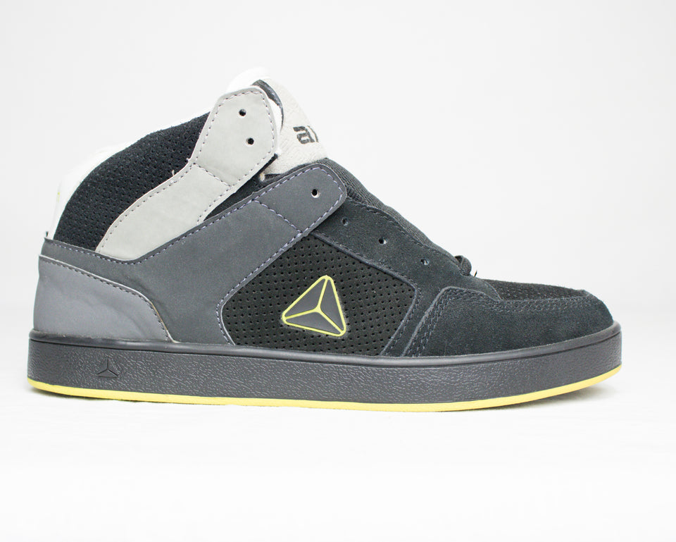 AXION ATLAS BLACK NEON GREEN -SK8 SHOES-SIZE 8,5 US